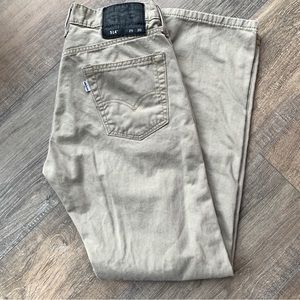 Mens Levi’s Jeans Tan 514 Size 29x30